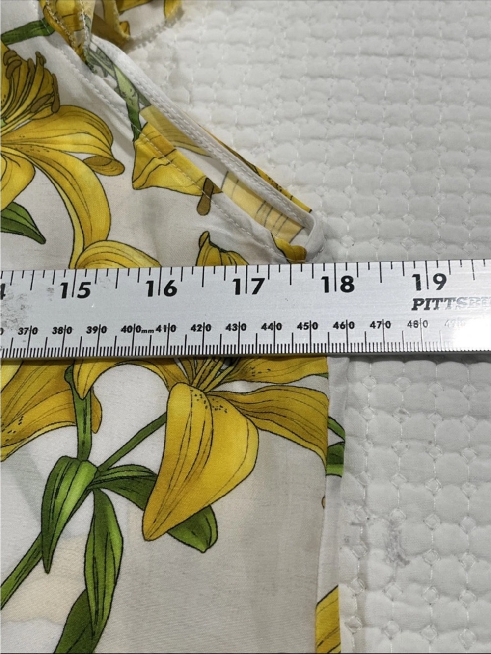 Alice + Olivia Yellow Lily Print Shirt Dress Silk Blend Size S summer dress - Picture 9 of 11